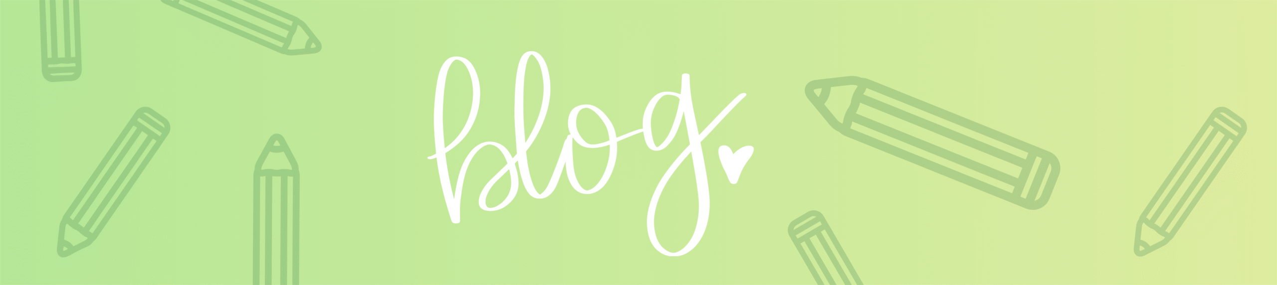 Vupsy blogi roheline pliiatsitega bänner