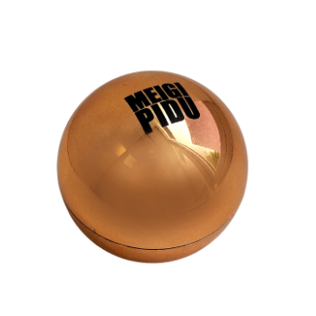 Kodu Meigipeo logoga kuldne ümmargune huulepalsam